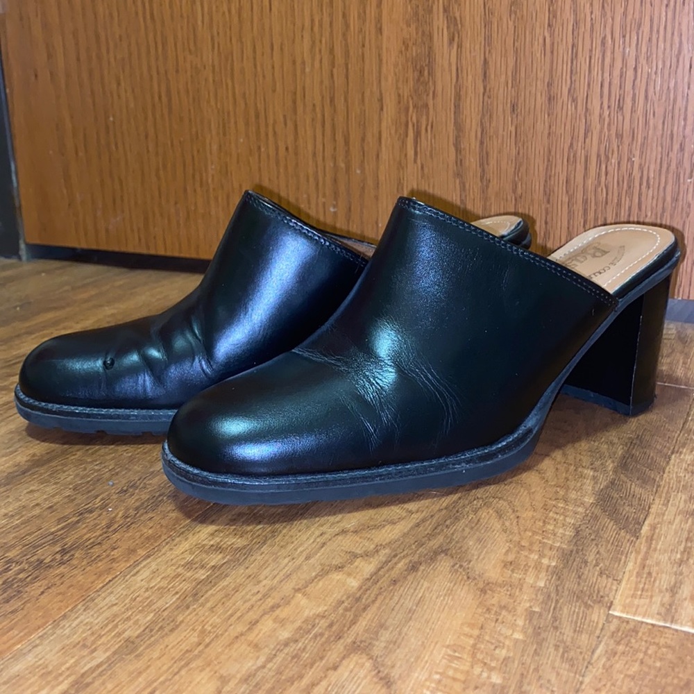 Bass Black thick heels